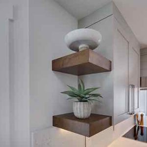 CORNER FLOATING SHELVES