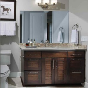 Calypso Shown in Designer Collection, Maple with Caffe Stain