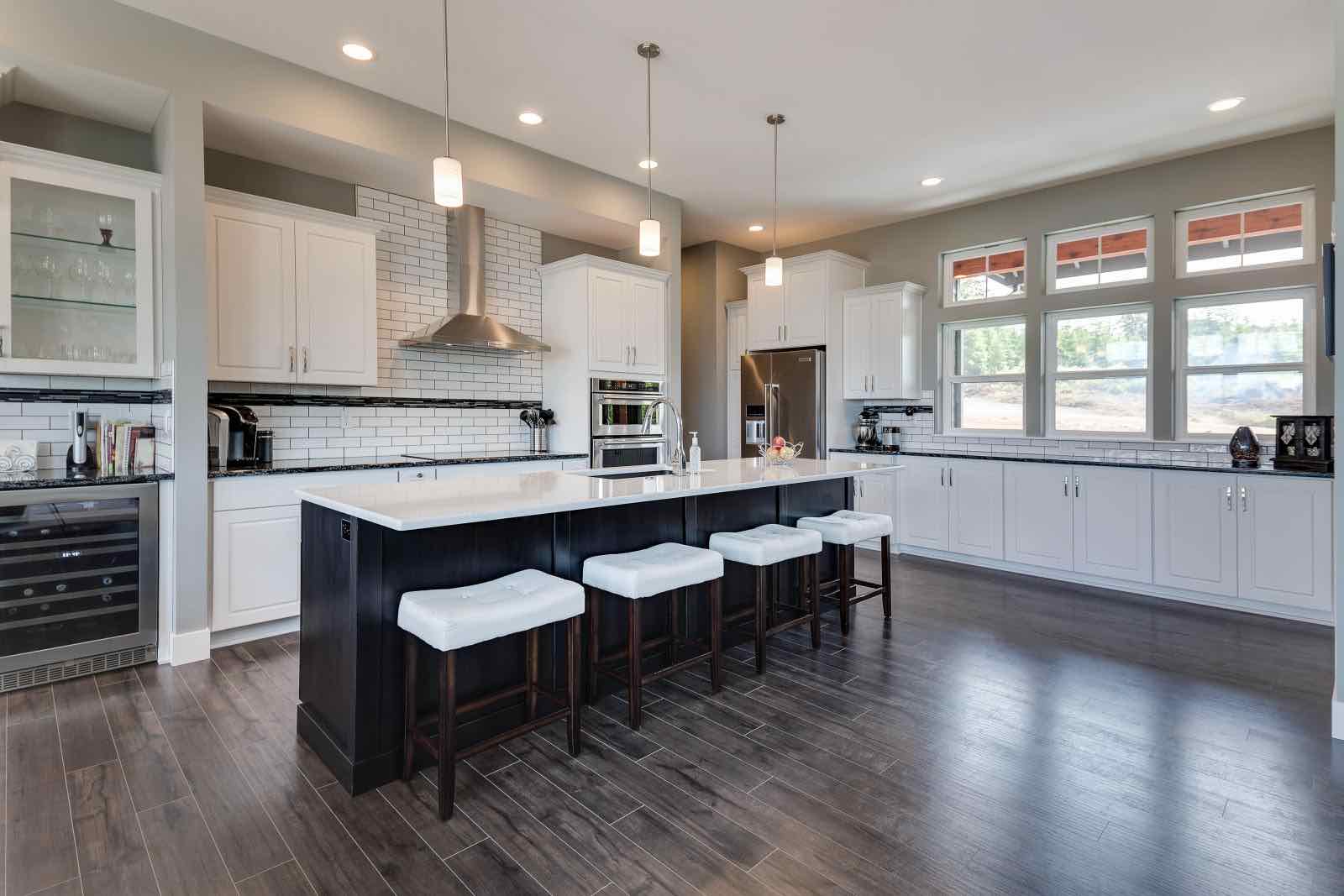 Just White Transitional Kitchen